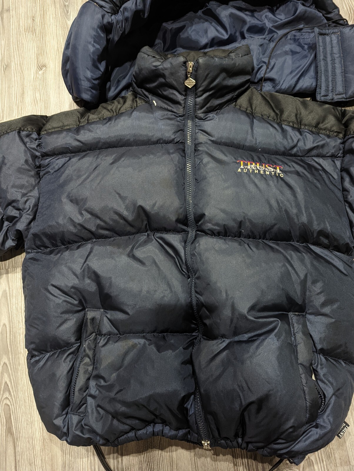 Vintage Trust Authentic Down Puffer Jacket Mens S… - image 4