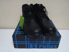 Size 11.5 Wide - S Fellas Poseidon 6" Comp Toe Work Boots - Mens - Black