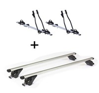 2X FahrradträGer Sagittar+DachträGer KING1 FüR Skoda Superb SW3V 5TüR Ab 15