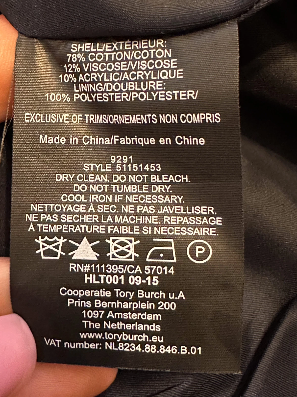 Abito senza maniche Tory Burch stencil clessidra collo alto taglia 6