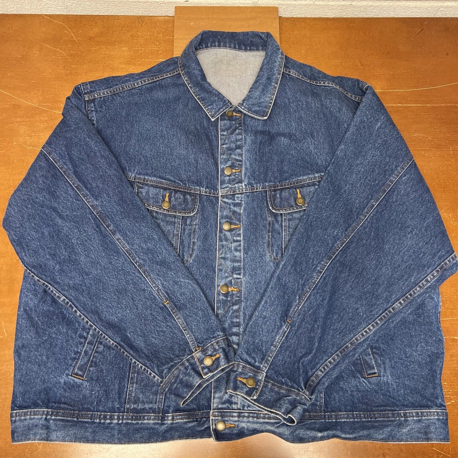 Vintage Wrangler Jacket Mens 3XL Blue Trucker Jea… - image 1