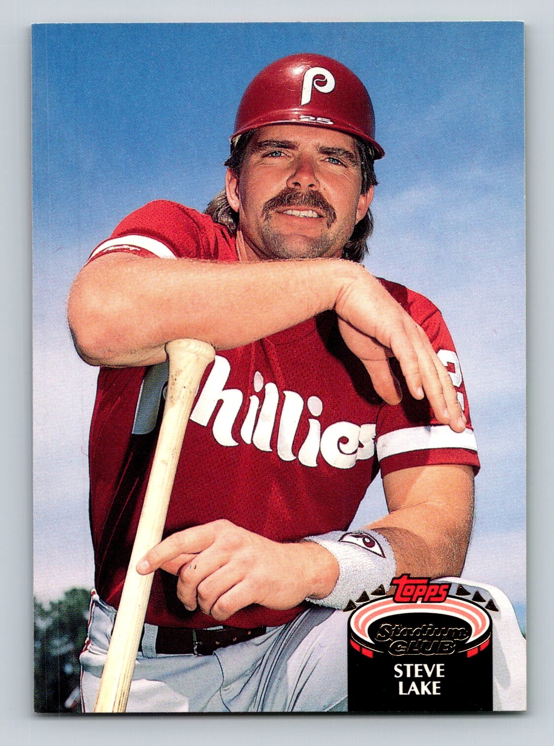 Steve Lake 1992 Stadium Club #54 Philadelphia Phillies