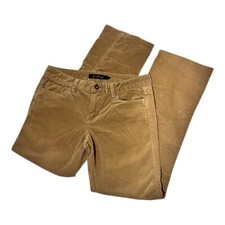 Calvin Klein Corduroy Pant Women 8 Boot Beige Tan Stretch 32 Waist 31 Inseam VTG