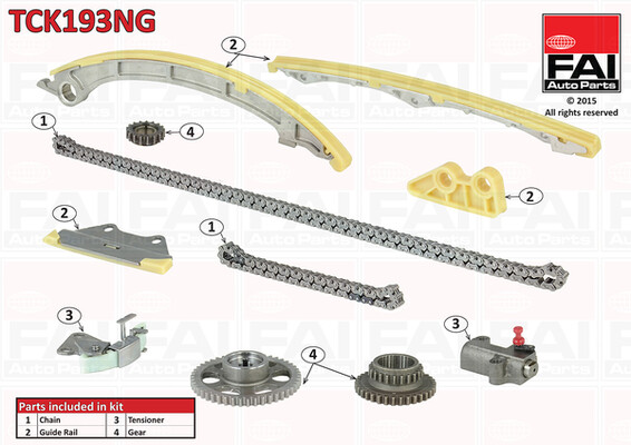FAI AutoParts TCK193NG Timing Chain Kit For Honda-image