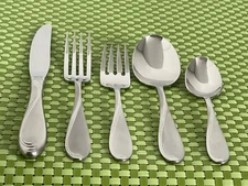 Oneida SATIN CAMBER Stainless Frosted & Glossy USA Flatware SMART CHOICE A99G