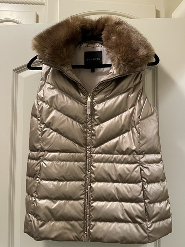 Talbots Gold W/Removable Faux Fur 