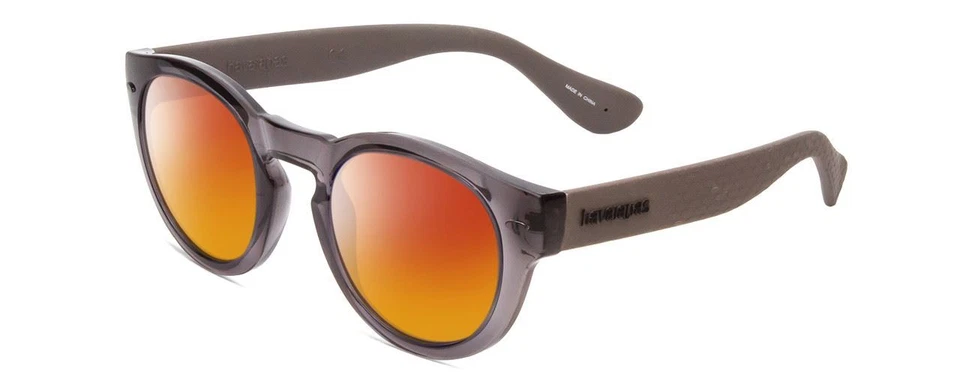 Havaianas TRANCOSO/M Unisex Round Polarized Sunglasses Slate Grey 49mm 4 OPTIONS - Image 3 of 4
