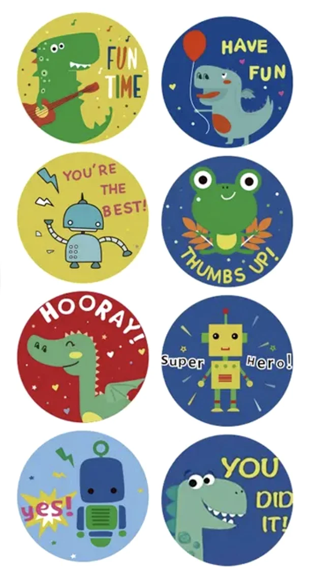 Positive Reward Encouragement Stickers 2.5cm 50/100pc Teacher Kids Merit Award