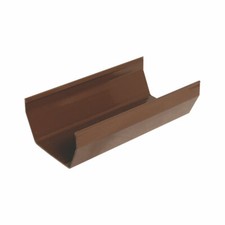 Square Line Guttering White Black or Brown Various Lengths Guttering 114mm
