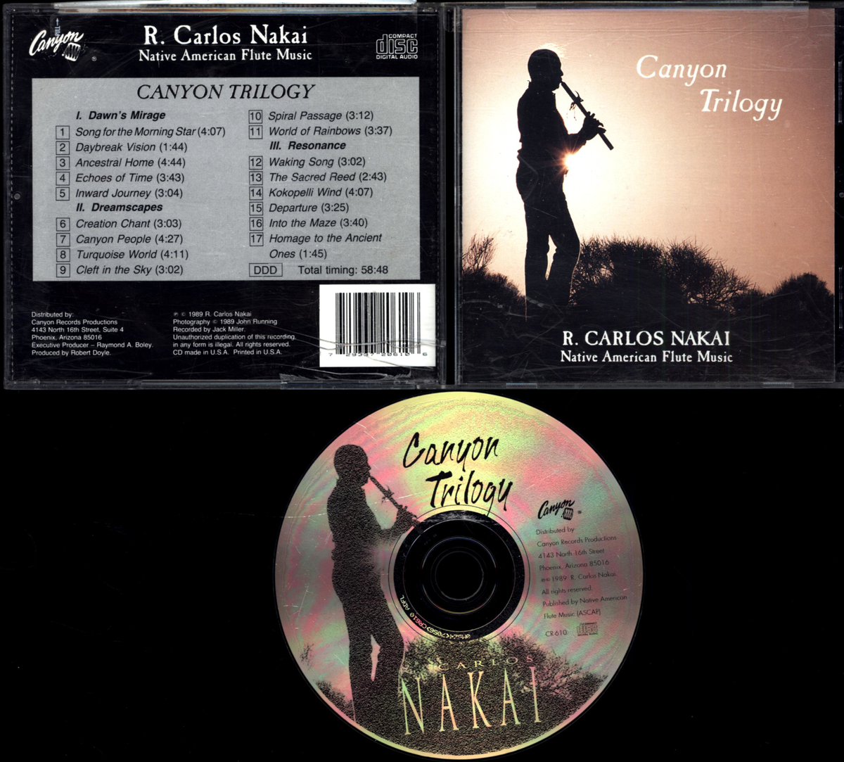 R. CARLOS NAKAI CANYON TRILOGY NATIVE AMERICAN FLUTE MUSIC CD | eBay