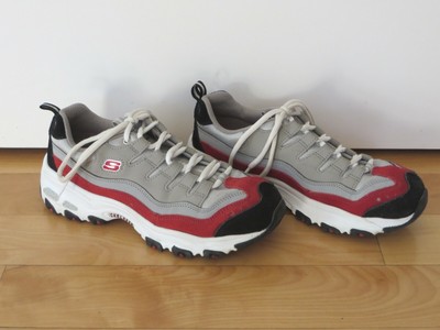 skechers d'lites womens red