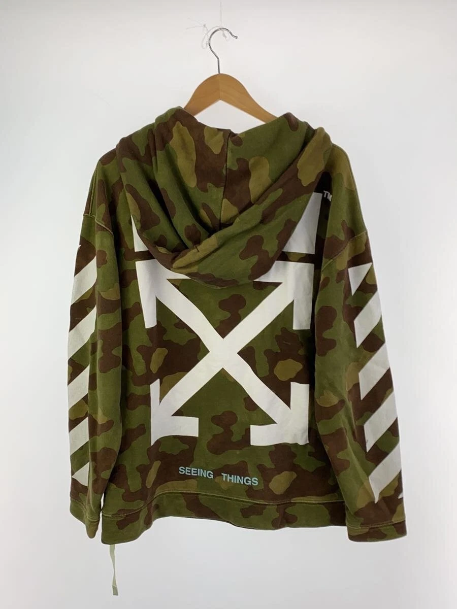 OFF WHITE Felpa con cappuccio OFFWHITE kaki XXS usata