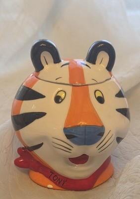 Tony The Tiger Ceramic Collectible Sugar Dish Kellogg's With Lid