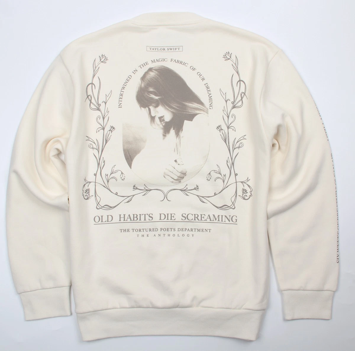 Taylor Swift Old Habits Die Screaming Kanga Pocket Crewneck