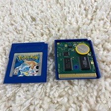 Pokemon Blue Version Nintendo Game Boy, 1998 GBC Authentic New Save Battery