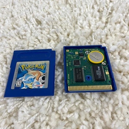 Pokemon Blue Version (Nintendo Game Boy, 1998) GBC Authentic New Save Battery