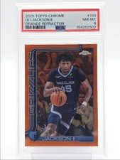 GG JACKSON II 2025-26 TOPPS CHROME ORANGE REFRACTOR GRIZZLIES /25 PSA 8 Q2754