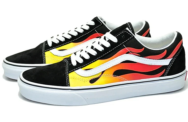 Vans Old Skool Flame Black White for sale | eBay display picture 1