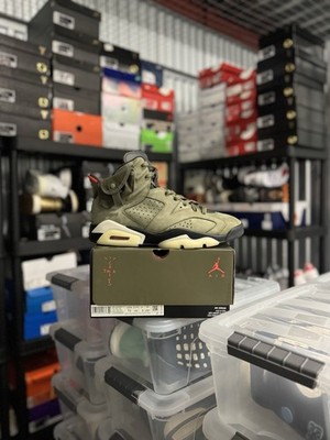 Nike Air Jordan 6 Retro x Travis Scott Olive Size 10 CLEAN W/ Box CN1084-200