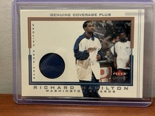 2001-02 Fleer Genuine Coverage Plus Uniform Richard Hamilton Washington Wizards