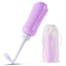 Portable Bidet Travel Large Capacity 450ml 15oz Personal Toilet Handheld Purple