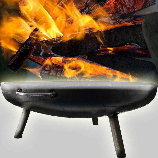 Feuerschale, Terrassenfeuer, Gartenfeuer, Feuerkorb, Feuerstelle 60Cm-image