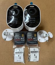 2 Arlo Ultra 3 4K UHD Wireless Security Add-on Camera with Battery Wall Mount