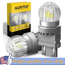 1/2set AUXITO 3157 3156 LED Reverse Backup Bulb Light White  2800LM Bright 6T