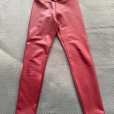 Calzedonia Faux Leather Burgundy Leggings  size S