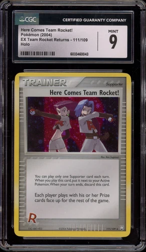 Pokemon Here Comes Team Rocket! EX Team Rocket Returns Holo Rare #111 CGC 9 Mint