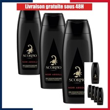 Scorpio Gel Douche Homme Noir Absolu 250 ml - Parfum Boisé Hespéridé