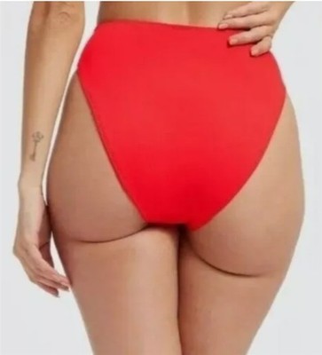 NWOT Good American XS Always Fits Sculpt Poppy Red Bikini Bottom 132430