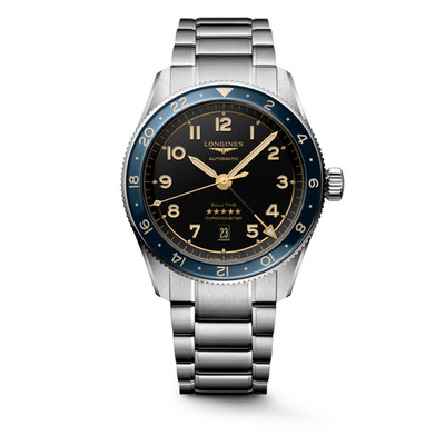 Longines Spirit Zulu Time Auto Chronometer 42 MM Anthracite Dial Watch L38124606