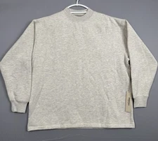 Fear Of God Essentials Pullover Sweatshirt Mens XS Light Oatmeal Oversized NWT