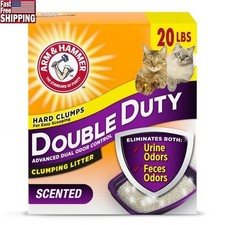 Clumping Cat Litter Advanced Odor Control Fresh Scent Low Dust 20lbs Easy Pour