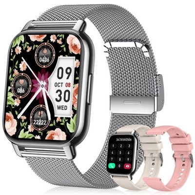 Smart Watch for Women(3 Bands), Smartwatch Fitness Tracker with Bluetooth Cal...