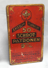 Blechdose Munitionsfabrik Gustav Genschow & Co. Durlach (Baden) Schrotpatr. 1910
