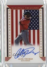 2020 Panini National Treasures American Holo Gold 16/25 Alek Thomas #AA-AT Auto