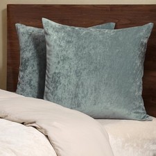PHF Truly Velvet Euro Sham, 26"x 26",No Insert, 2 Pack Color Gradient Euro