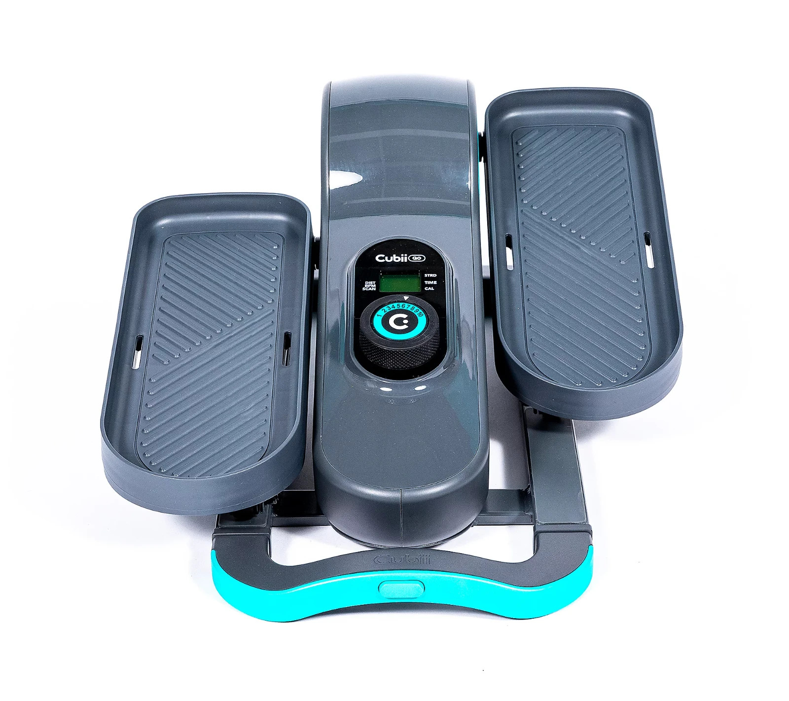 Cubii Go Seated Elliptical w/ Wheels, Handle & Mat, Sand Color