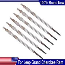 Set of 6 Diesel Glow Plugs For Jeep Grand Cherokee Ram 1500 2014-2019 3.0L V6
