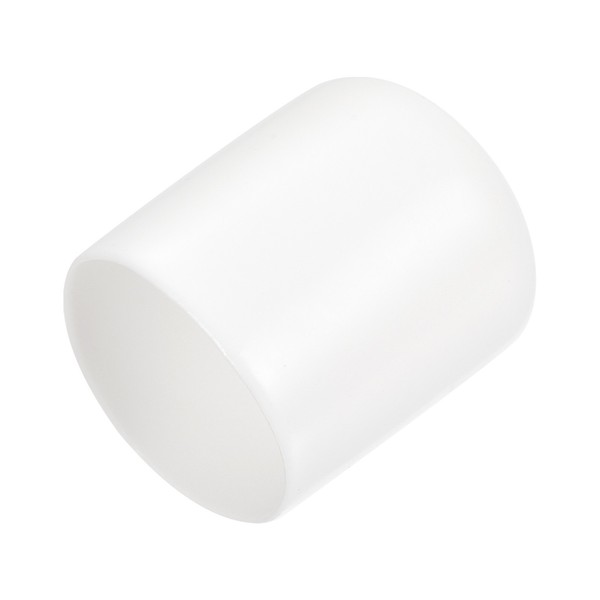 "25Stk Gummi-Endkappen 22Mm (7/8\") ID Vinyl Runde Endkappenabdeckung Weiß"-image