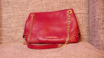 Michael Kors Jet Set Medium Chain Shoulder Messenger Mulberry