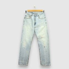 Vintage 90s Levis 505 Sun Faded High Rise Women's Jeans Light Wash Denim 29x31