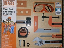 Jakks Pacific Black  Decker Junior Tool Set 16 Pieces New