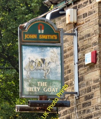 Foto 12x8 Schild der Billy Goat Mossley\/SD9701 Schild für die Billy Goat c2016