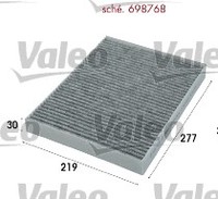 Valeo 698768 Innenraumfilter Aktivkohle FüR Audi Q7 Astra G Cayenne VW Amarok