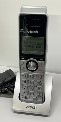 Vtech IS8151-5 Cordless Phone Handset Big Button w/ Charge Base Wall Charger