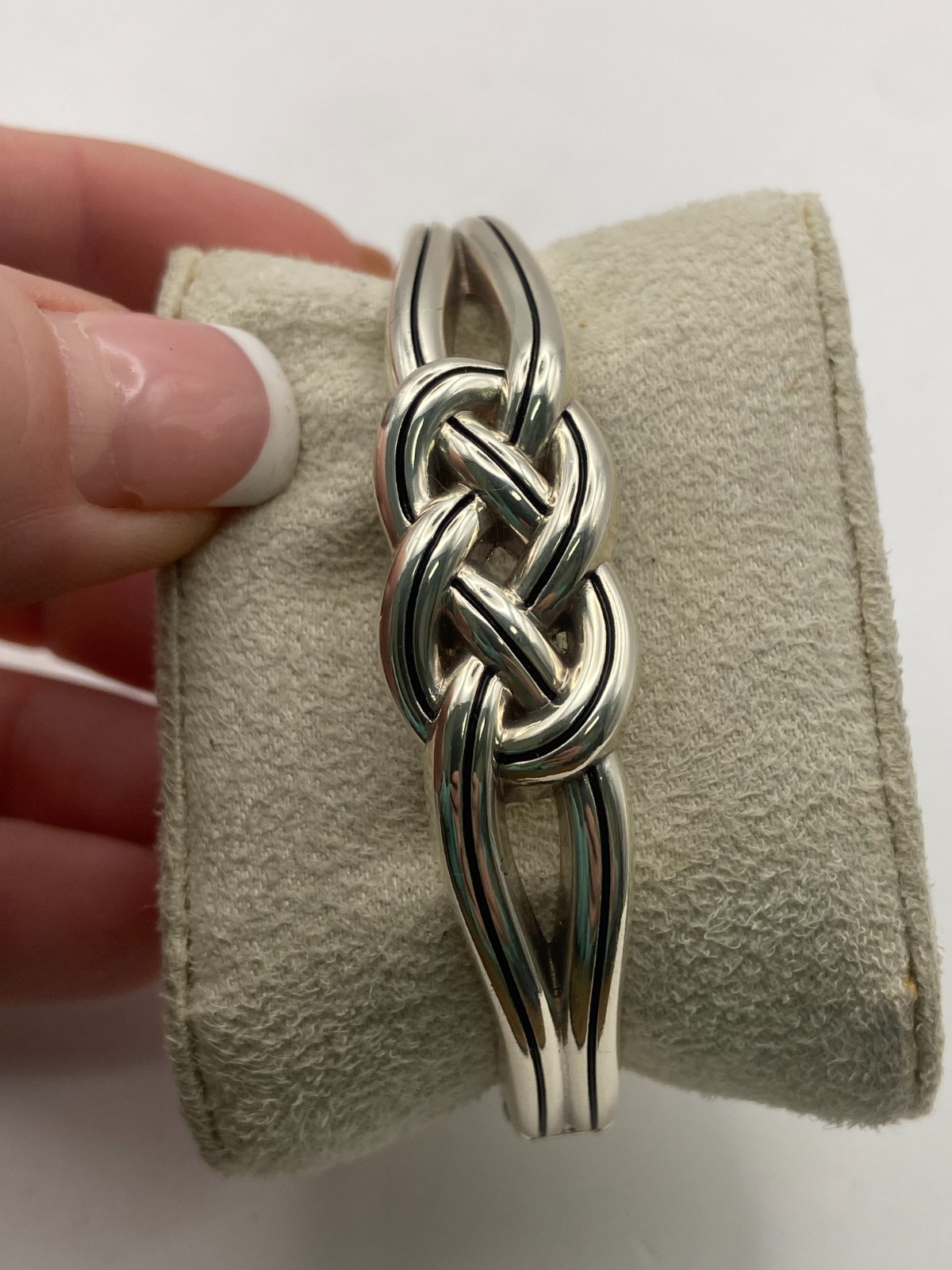 Brighton Interlock Celtic Knot Hinge Bangle Brace… - image 2