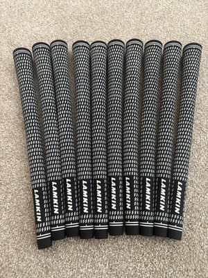 10x Lamkin Crossline Golf Griffe Standard. KOSTENLOSES GRIFFBAND UND UK-LIEFERUNG